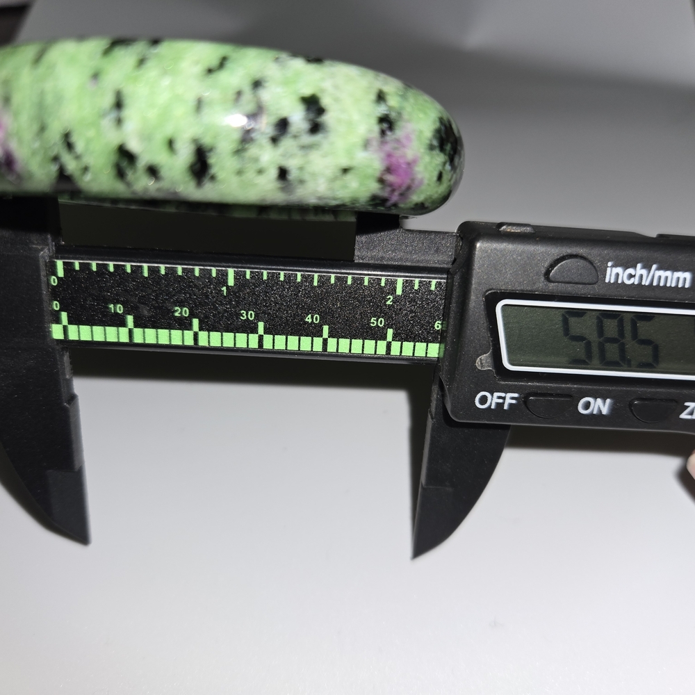 58mm Ruby Zoisite Hard Bangle Bracelet. - image 5